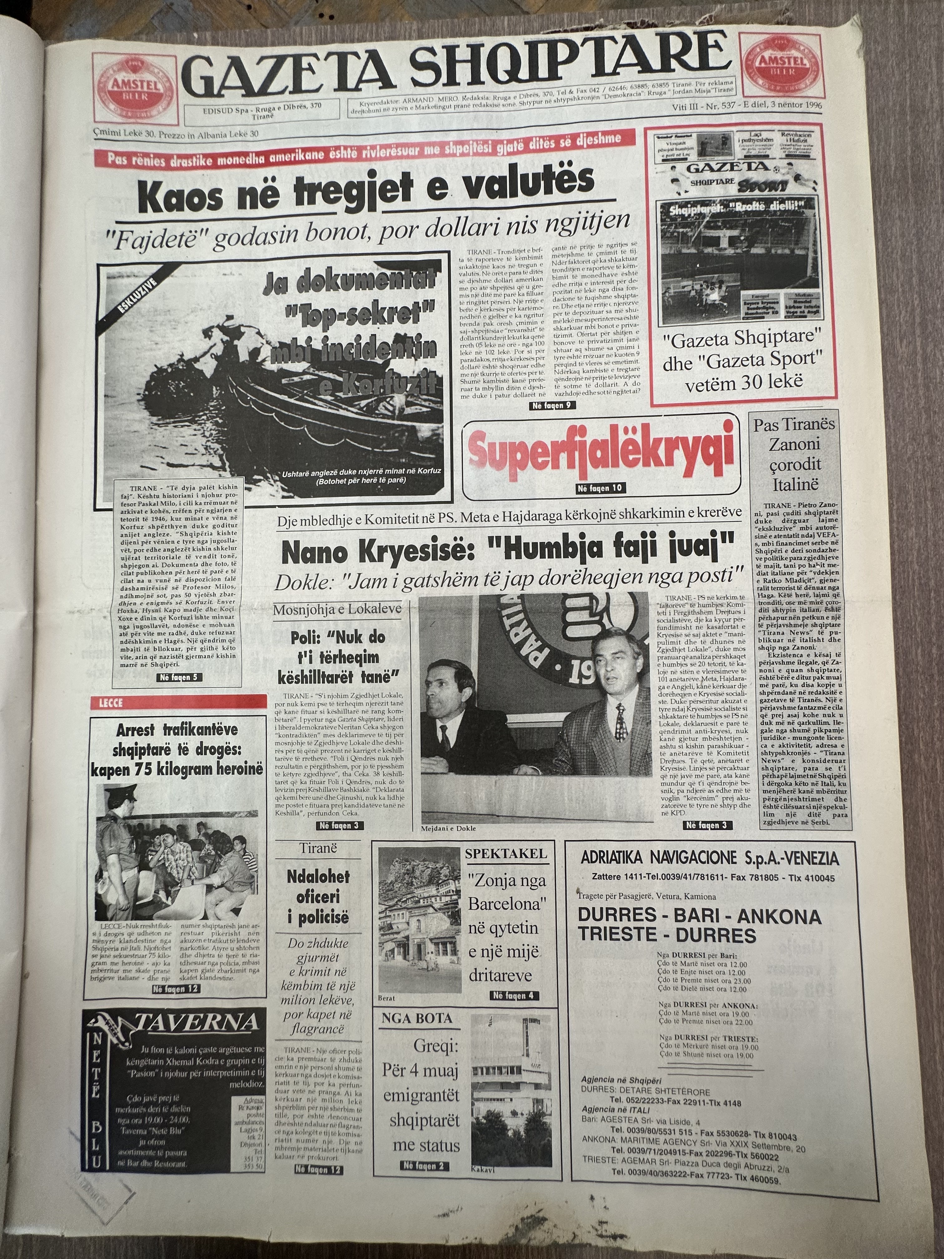 Gazeta Shqiptare 1996-06-03